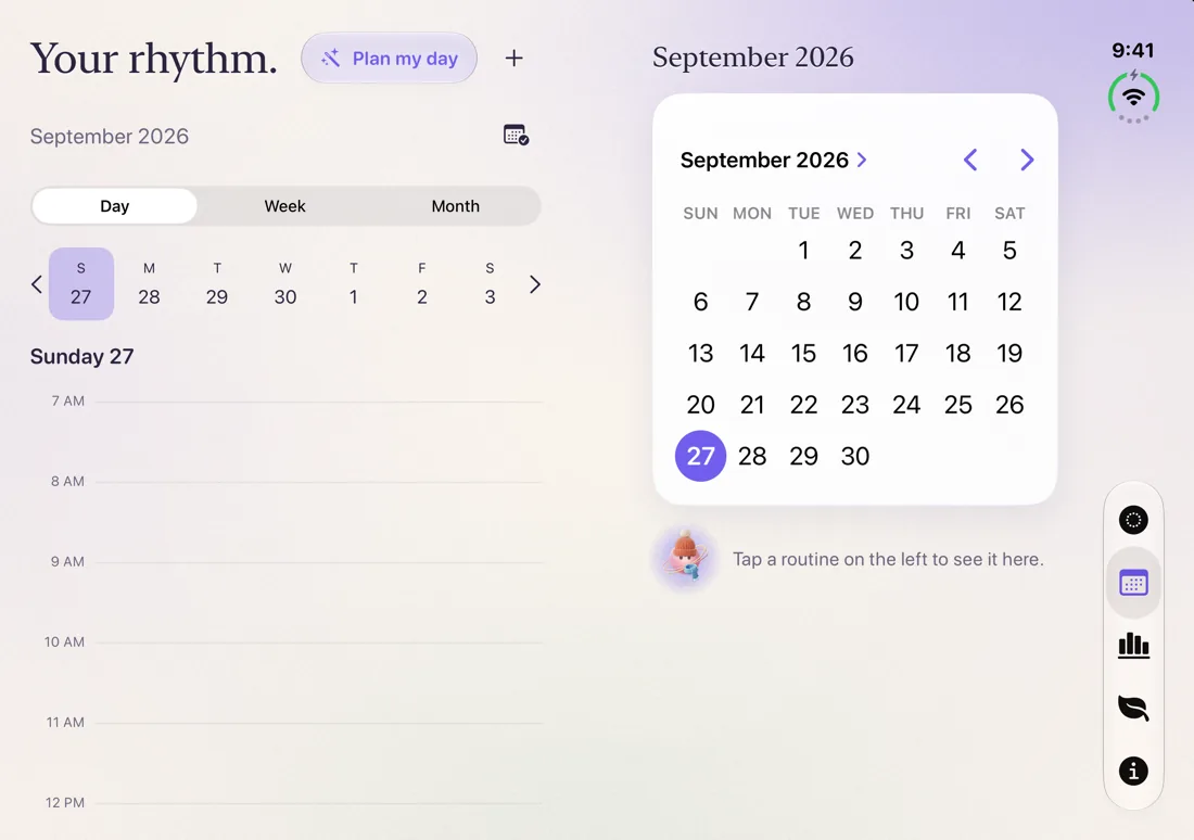 The planner on iPhone Duo
